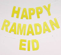 Glitter Letter Banner - Ramadan & Eid