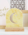 Luna 1pc Centerpiece-small wood base